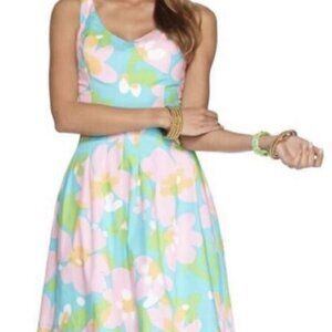 EUC Sz 10 Lilly Pulitzer Lexington dress in Shorely Blue Mojo